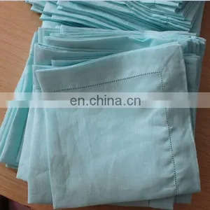 Dyeing Colors Linen Napkin in Turquoise/blush/taupe Color thumbnail-3