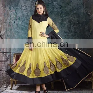 Designer Hand Embroided Anarkali Suit | Salwar Kameez Designs For Stitching | Indian Ladies Suits Fancy Salwar thumbnail-2