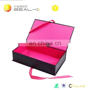 Quick Turn Around Time Ensured Quality Ribbon Folding Clothing Custom Boxes With Logo thumbnail-1