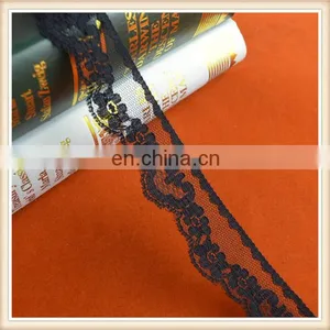 Fashion Black Nylon Lace 2.5cm Lace Trims for Underwear/garment thumbnail-2
