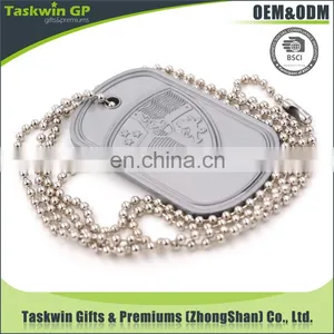 Aluminium Design Have Your Own Logo Dog Tag With Chain Necklace for Promotion thumbnail-5