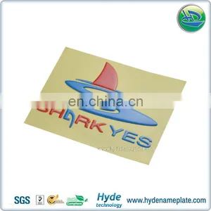 1.2mm Thick Embossed Flexible 3D Seperated Letters Plastic Sticker With Red And Blue Color thumbnail-5