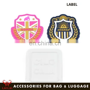 Clothing Rubber Patches Logo Waterproof Silicone Luggage Tags Pvc for High End Client thumbnail-1