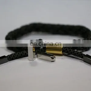 Hot Selling Custom Metal Shoe Lace Bracelets With Yeezy Lace Metal End thumbnail-3