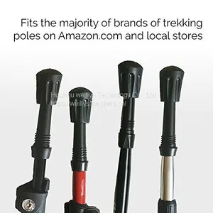 Rubber Tip for Walking Stick Trekking Poles - Replacement Pole Tip Protectors Fits Most Standard Hiking Poles thumbnail-3