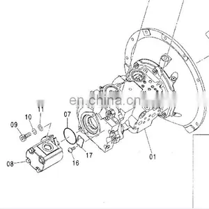 9192497 HPK055AT RH18A ZX135US ZX120 Hydraulic Pump thumbnail-3