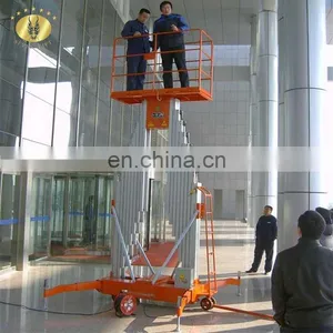 7LSJLII Shandong SevenLift 10 Meter Hydraulic Manual Electric Telescopic Aluminum Man Elevator Lift thumbnail-4