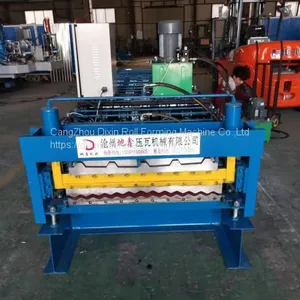 NEW Typ Double Layer Roof Automatic Tile Roll Making Forming Machine thumbnail-1