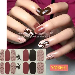 Christmas/Halloween Nail Art Stickers Festival Pumpkin Wraps Waterproof Full DIY Manicure Accessories YMX Series thumbnail-4