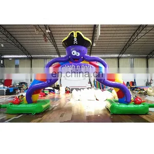 Outdoor Kids Play Zone Entrance Gate Advertising Inflatables Arches Octopus Theme Inflatable Arch thumbnail-1