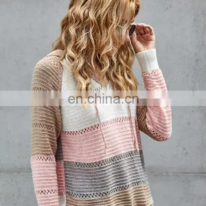 China Suppliers Knitted Round Neck Women Fashion Sweater thumbnail-1