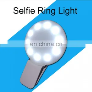 Rechargeable Camera Selfie Ring Light Flash Mobile Cell Phone Sefie Fill LED Light With 3 Modes thumbnail-6