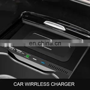 Hot Sale Design Qi Automatic Sensor Charger Wireless Car Mount Mobile Phone Fast Charger Wireless For Mercedes-Benz thumbnail-4