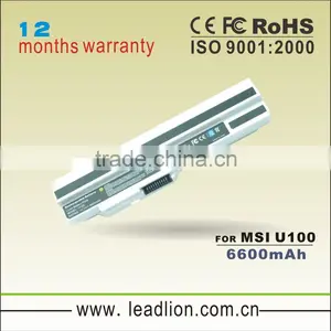 Replacement Li-ion Laptop Battery For MSI U100 thumbnail-1