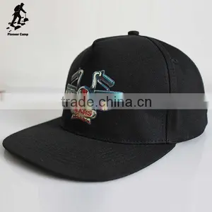 Excellent Quality Digital Print Black Sport Cap Design Your Own Snapback Hat thumbnail-3