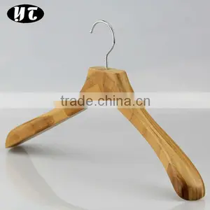 HA554 Luxury Wide Bamboo Coat Hanger thumbnail-1