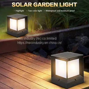 Solar Column Head Light Household Outdoor Waterproof Garden Light thumbnail-3