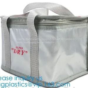 Polyester Wholesale Insulated Ice Wine Collapsible Ice Cream Lined Dry Lunch Aluminum Thermal Cooler Bag, Bagease thumbnail-2
