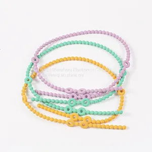 Baby Pacifier Teether Holder Straps Silicone Baby Toy Chain by Weiqi thumbnail-5