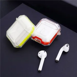 Wholesale Can be Customized Led Visible Tpu Transparent Clear Case With Keychain For Airpods 1 2 Wireless Charging Case thumbnail-4