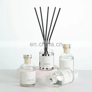 Customized With Gold Foil Box Flower Rattan Sticks 150ml Oil Refills Private Label Reed Diffuser thumbnail-3