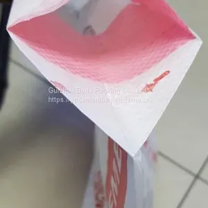 Single Layer Plastic PP Woven Coated Cement Bag thumbnail-1