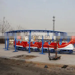 Attraction Family Amusement Rides Electric Train Slide Dragon Cheap Roller Coaster for Sale thumbnail-5
