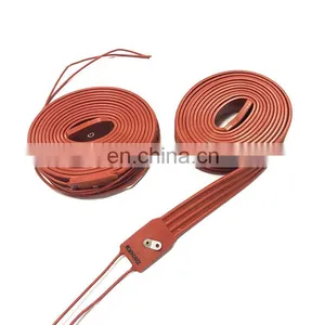 220V HVAC 15mm Width 430/450/480/530/550mm Band Heater Silicon Heater for Compressor Silicone Rubber Heaters thumbnail-4