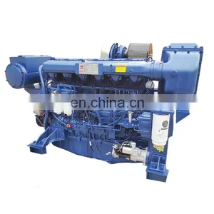 Chinese Brand Water Cooled 500hp 2100rpm Weichai WP12C500-21 Diesel Marine Engine thumbnail-1