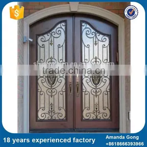 Durable In Use Wrought Iron Grill For Front Doors Sale thumbnail-4