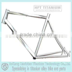 Titanium Road Bike Frame-HFT Titanium Road Frame Extended Head Tube 1-1/8" to 1-1/2" Headset thumbnail-2