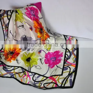 2015 Latest Custom Women Printed Chiffon Scarf thumbnail-4