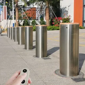UPARK Reliable Factory Anti-theft Automatic Bollards Against Violent Vehicle Impacts 219*600mm Customized Electric Bollard thumbnail-1
