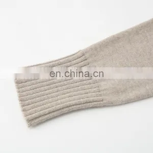 Best Material Oversized Chunky Knit Pullover Pure Cashmere Turtleneck Mock Neck Sweater for Women Casual Plus Size Winter Autumn thumbnail-5