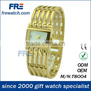 T8004 #hollow Design Fashion Copper Band Watch thumbnail-1
