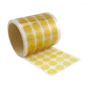 High Temperature Round Masking Die Cut Roll Single Sided Silicone Adhesive Gold Finger Dot Polyimide Tape thumbnail-3