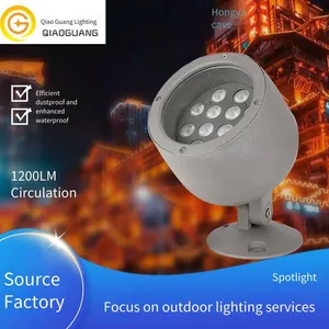 24w Outdoor Led Flood Light With Cree Chip, Wine Glass-shaped Tree Lighting, Circular Projector Lamp for Building Facade Lighting thumbnail-1
