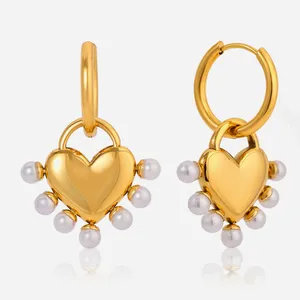 Trendy Water Drop Design Vacuum Earrings in Stainless Steel thumbnail-4