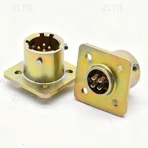 ZH127 Series Connector Shell Size 10 4pin Male Flange Socket Solder – СНЦ127-4/10ВП127-1-В ZH127-4/10B12Z-1-B thumbnail-3