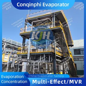 Forced-circulation MVR Evaporator for Pharmaceutical Wastewater Treatment, 304 Stainless Steel, PLC Control thumbnail-2