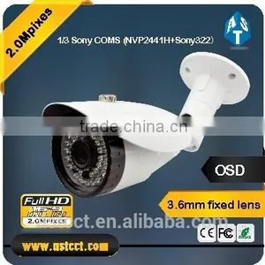 1/2.8" Sony Cmos 1080P Ahd Cctv Camera 3.6mm Fixed Lens ir 25m Bullet Camera Mini Osd Menu Controller 2.0MP Oem Security Camera thumbnail-1