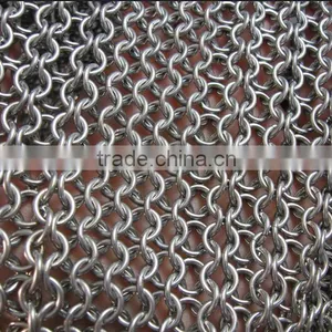 Stainless Steel Chainmail Scrubber Custom Design Stainless Steel Chain Maill thumbnail-1