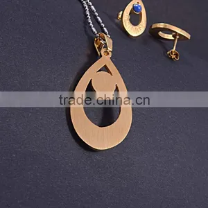 Dubai Gold Jewelry Set Blue Acrylic Bead Gold Plated Jewelry Indian Jewelry Set thumbnail-2