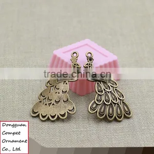 Wholesale Zinc Alloy Diy Manual Jewelry Peacock Pendant thumbnail-1