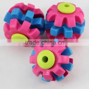 Pet Products Thermoplastic Rubber Three-gear Pet Cat Dog Chews Toy thumbnail-1