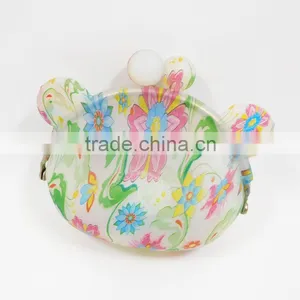 Factory Wholesale Floral Printed Gifts Bag Mini Retro Silicone Smart Wallet thumbnail-1
