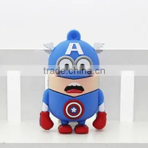 Hot Selling PVC Minions Pendrive 16gb Cartoon Quality Choice thumbnail-2