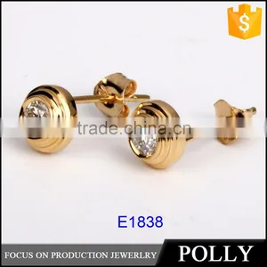 2015 Hot Selling Fashion Earring Designs New Model Earrings Sun Micro Plates Ladies Gold Earrings thumbnail-4