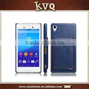 2016 Mobile Phone Back Leather Flip Case for Sony Xperia M4 thumbnail-2