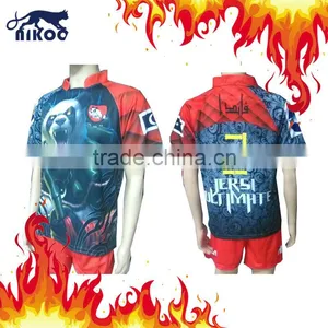 100%polyester Sublimation Custom Rugby Shirts thumbnail-1